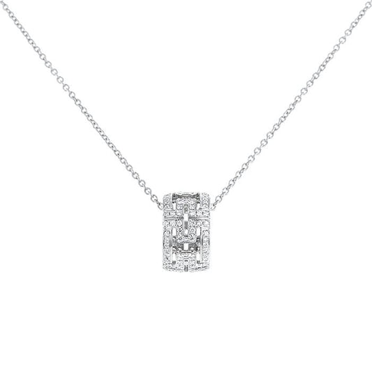 [Joyas Regalia]COLLAR PARENTESI PLATA DIAMANTE