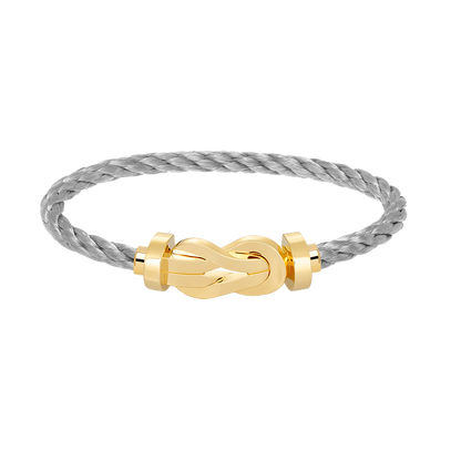 [Joyas Regalia] PULSERA GRANDE DE OCHO FIGURAS CON HEBILLA SIN DIAMANTES DE ORO
