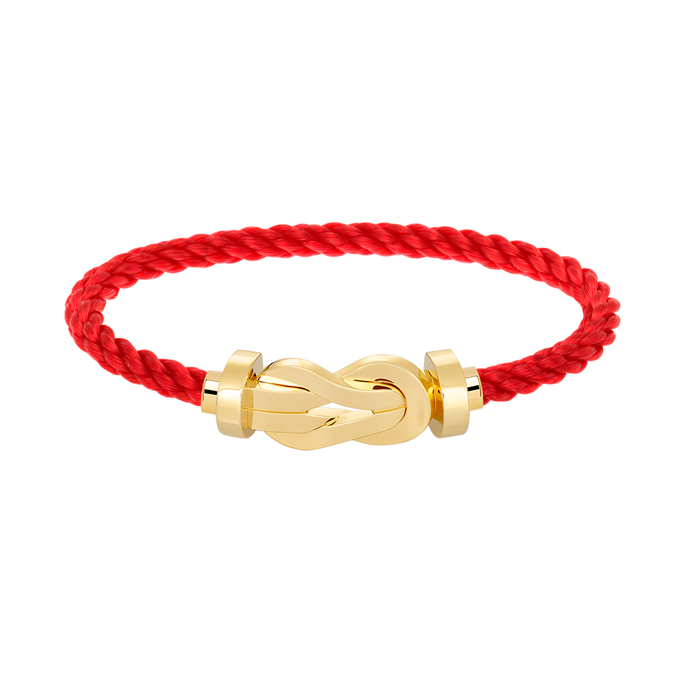 [Joyas Regalia] PULSERA GRANDE DE OCHO FIGURAS CON HEBILLA SIN DIAMANTES DE ORO