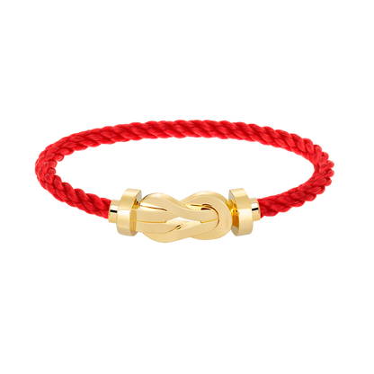 [Joyas Regalia] PULSERA GRANDE DE OCHO FIGURAS CON HEBILLA SIN DIAMANTES DE ORO