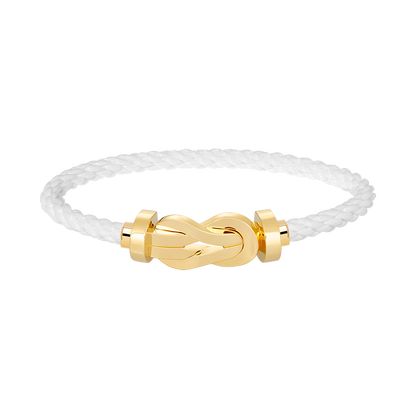 [Joyas Regalia] PULSERA GRANDE DE OCHO FIGURAS CON HEBILLA SIN DIAMANTES DE ORO