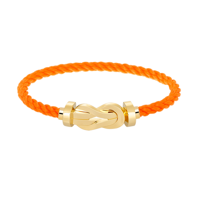 [Joyas Regalia] PULSERA GRANDE DE OCHO FIGURAS CON HEBILLA SIN DIAMANTES DE ORO