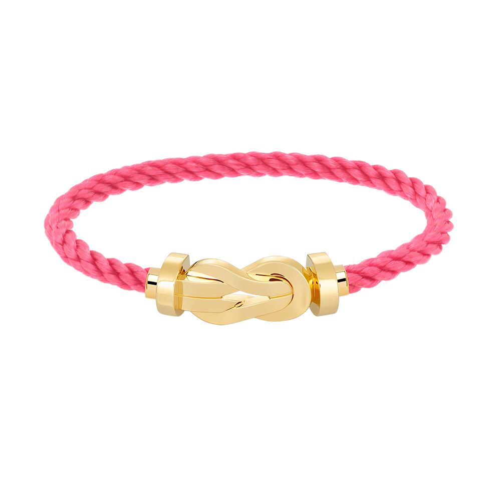 [Joyas Regalia] PULSERA GRANDE DE OCHO FIGURAS CON HEBILLA SIN DIAMANTES DE ORO