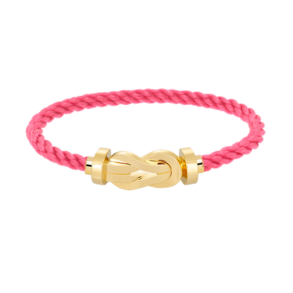 [Joyas Regalia] PULSERA GRANDE DE OCHO FIGURAS CON HEBILLA SIN DIAMANTES DE ORO