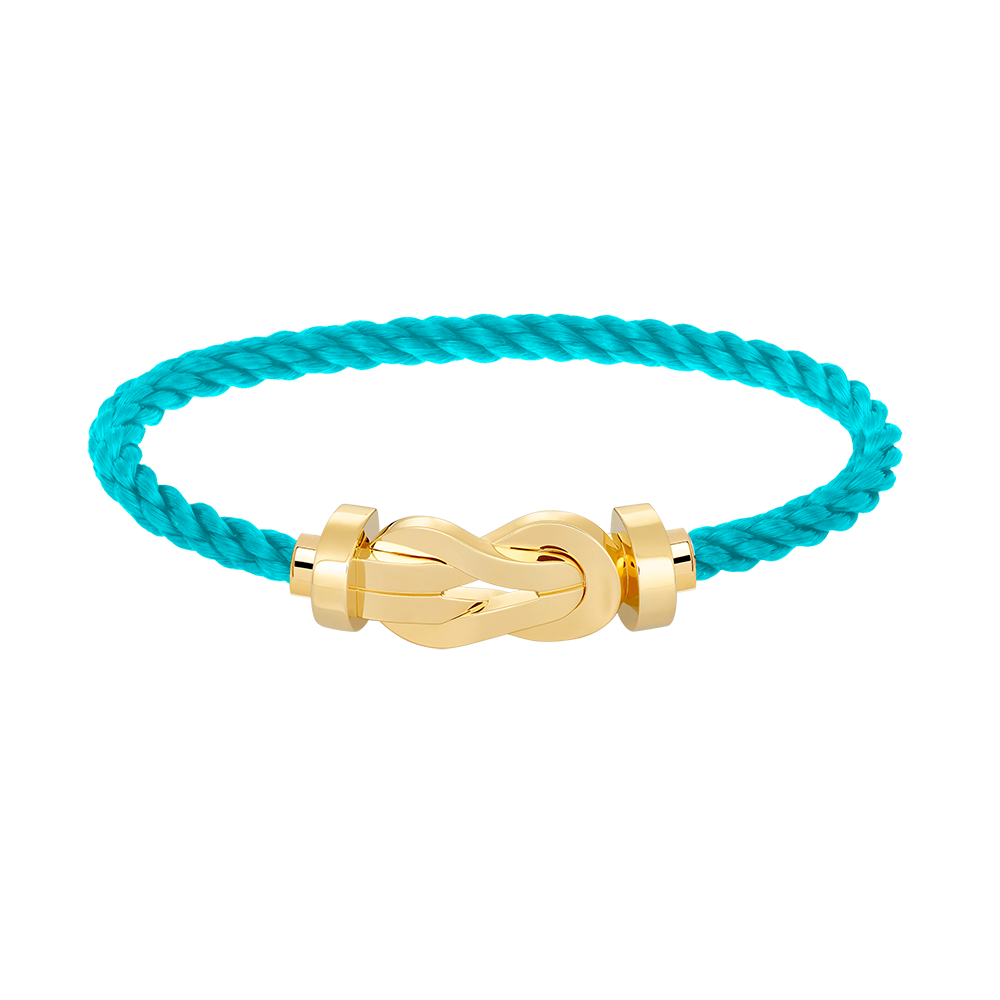 [Joyas Regalia] PULSERA GRANDE DE OCHO FIGURAS CON HEBILLA SIN DIAMANTES DE ORO