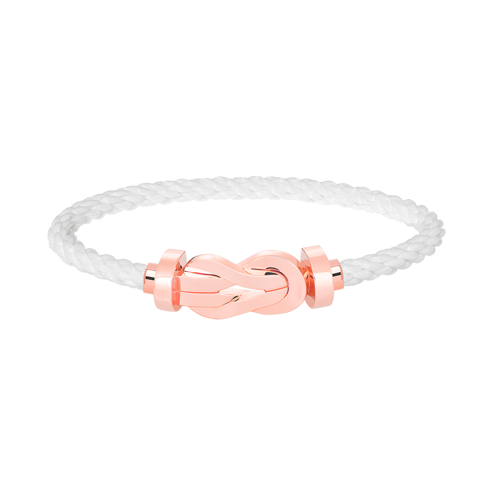 [Joyas Regalia] PULSERA GRANDE CHANCE DE 8 FIGURAS SIN DIAMANTES EN ORO ROSA
