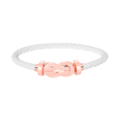 [Joyas Regalia] PULSERA GRANDE CHANCE DE 8 FIGURAS SIN DIAMANTES EN ORO ROSA