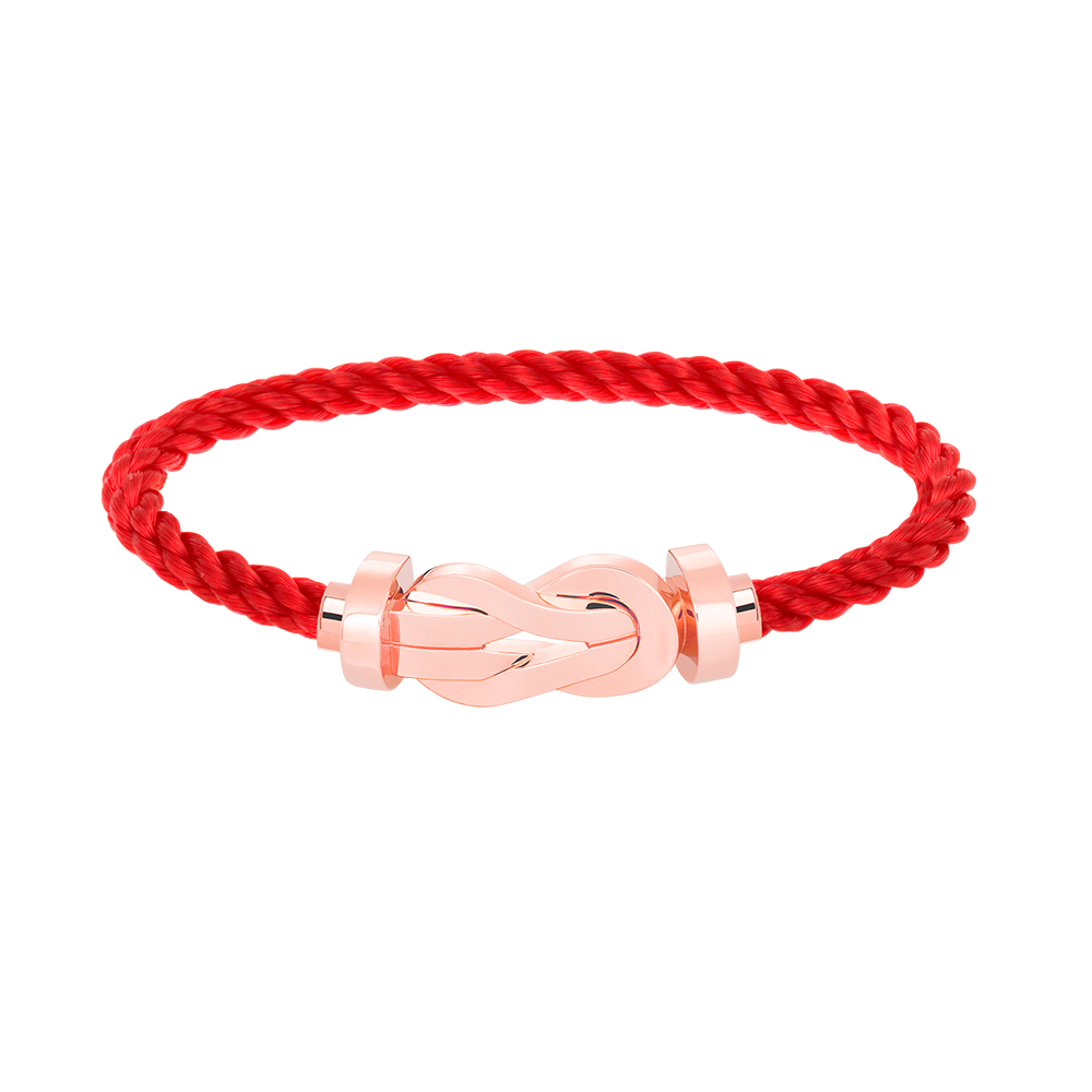 [Joyas Regalia] PULSERA GRANDE CHANCE DE 8 FIGURAS SIN DIAMANTES EN ORO ROSA