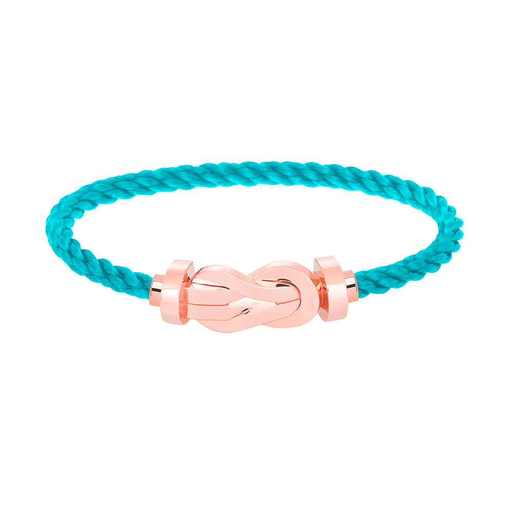 [Joyas Regalia] PULSERA GRANDE CHANCE DE 8 FIGURAS SIN DIAMANTES EN ORO ROSA