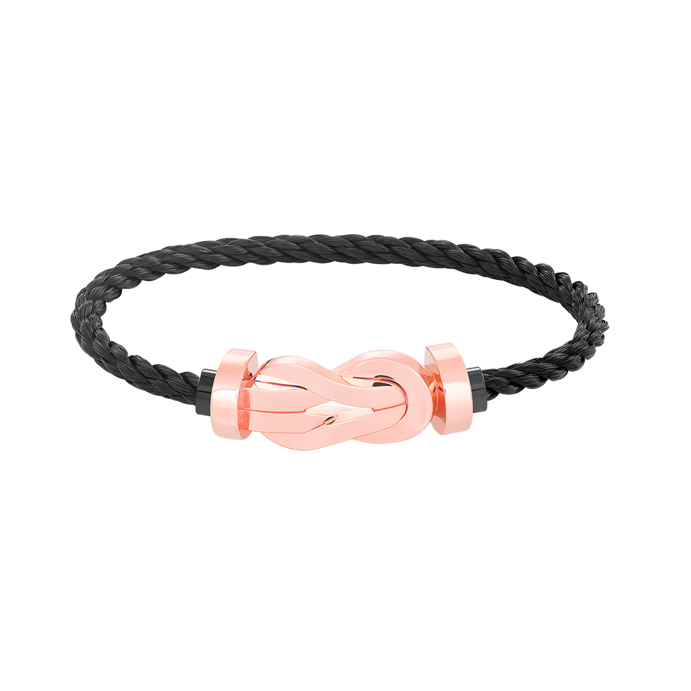 [Joyas Regalia] PULSERA GRANDE CHANCE DE 8 FIGURAS SIN DIAMANTES EN ORO ROSA