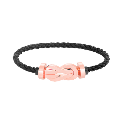 [Joyas Regalia] PULSERA GRANDE CHANCE DE 8 FIGURAS SIN DIAMANTES EN ORO ROSA