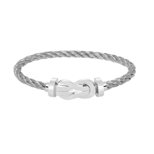 [Bijoux Regalia]CHANCE GRAND BRACELET BOUCLE 8 CHIFFRES SANS DIAMANT ARGENT