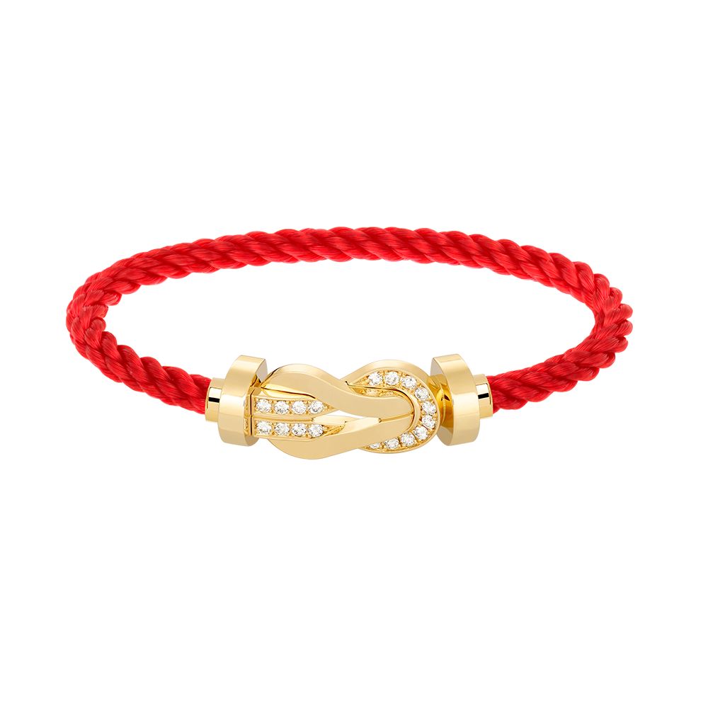 [Bijoux Regalia]CHANCE GRAND BRACELET BOUCLE 8 CHIFFRES DEMI DIAMANT OR