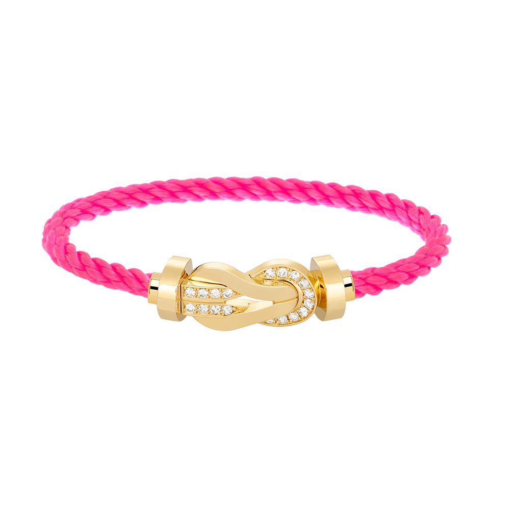 [Bijoux Regalia]CHANCE GRAND BRACELET BOUCLE 8 CHIFFRES DEMI DIAMANT OR