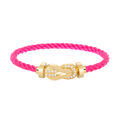 [Bijoux Regalia]CHANCE GRAND BRACELET BOUCLE 8 CHIFFRES DEMI DIAMANT OR