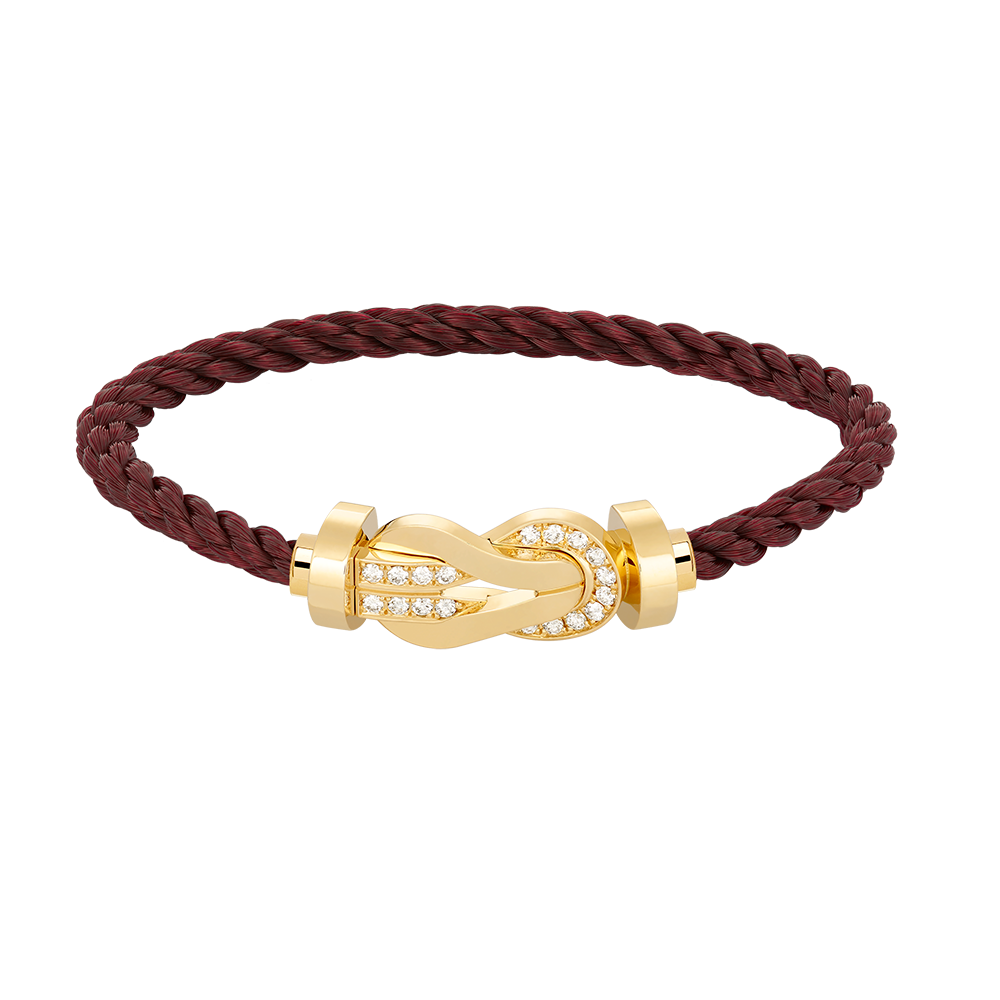 [Bijoux Regalia]CHANCE GRAND BRACELET BOUCLE 8 CHIFFRES DEMI DIAMANT OR
