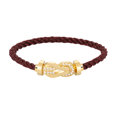 [Bijoux Regalia]CHANCE GRAND BRACELET BOUCLE 8 CHIFFRES DEMI DIAMANT OR