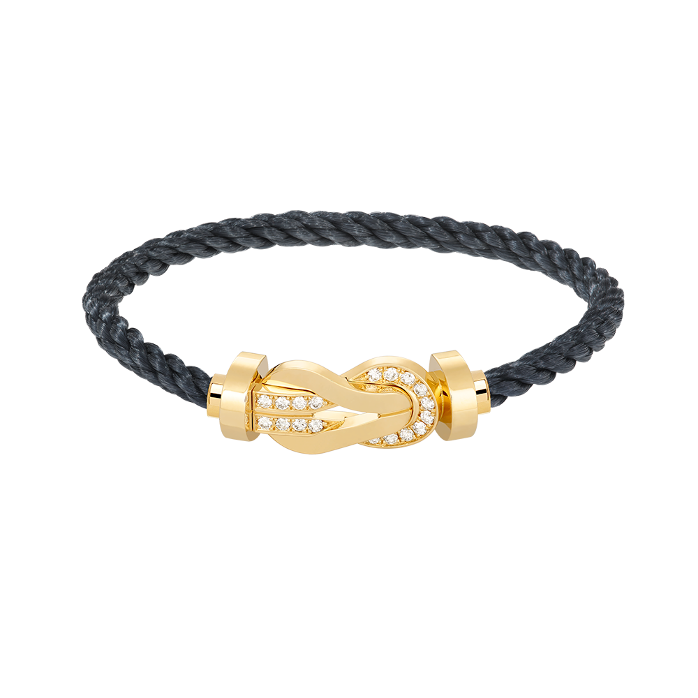 [Bijoux Regalia]CHANCE GRAND BRACELET BOUCLE 8 CHIFFRES DEMI DIAMANT OR