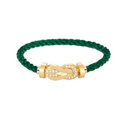 [Bijoux Regalia]CHANCE GRAND BRACELET BOUCLE 8 CHIFFRES DEMI DIAMANT OR