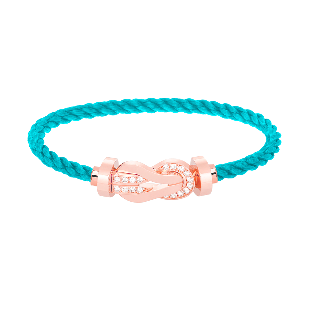 [Bijoux Regalia] CHANCE GRAND BRACELET BOUCLE 8 CHIFFRES DEMI DIAMANT OR ROSE