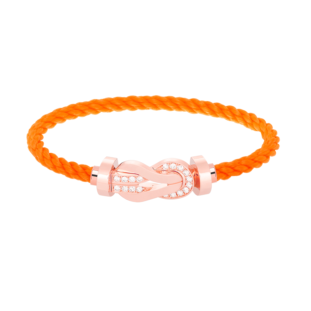 [Bijoux Regalia] CHANCE GRAND BRACELET BOUCLE 8 CHIFFRES DEMI DIAMANT OR ROSE