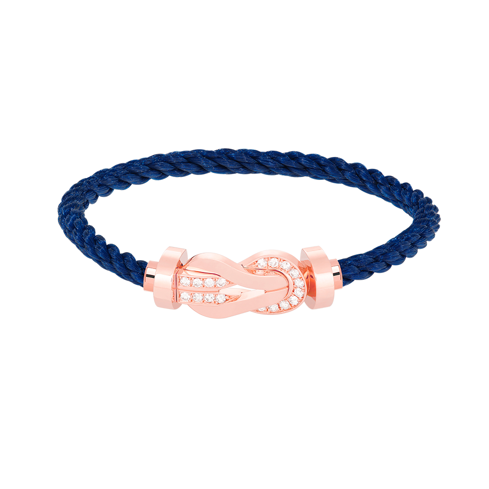 [Bijoux Regalia] CHANCE GRAND BRACELET BOUCLE 8 CHIFFRES DEMI DIAMANT OR ROSE
