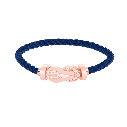 [Bijoux Regalia] CHANCE GRAND BRACELET BOUCLE 8 CHIFFRES DEMI DIAMANT OR ROSE