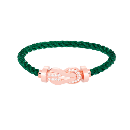 [Bijoux Regalia] CHANCE GRAND BRACELET BOUCLE 8 CHIFFRES DEMI DIAMANT OR ROSE