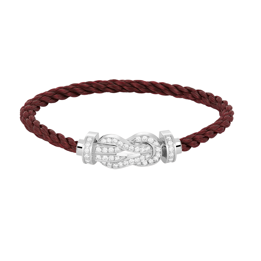 [Joyas Regalia] PULSERA DE PLATA CON HEBILLA GRANDE DE 8 FIGURAS Y DIAMANTES COMPLETOS