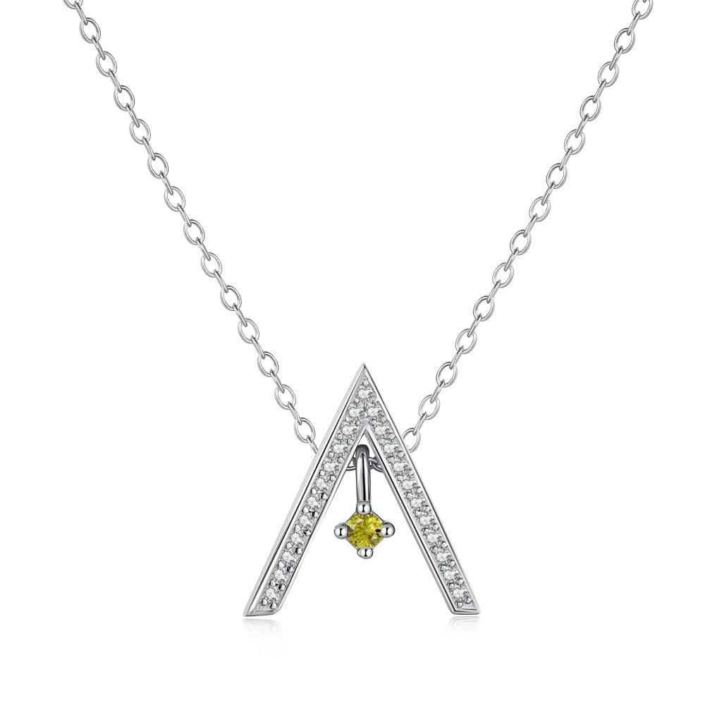 [Bijoux Regalia] Collier scintillant en forme de « A »