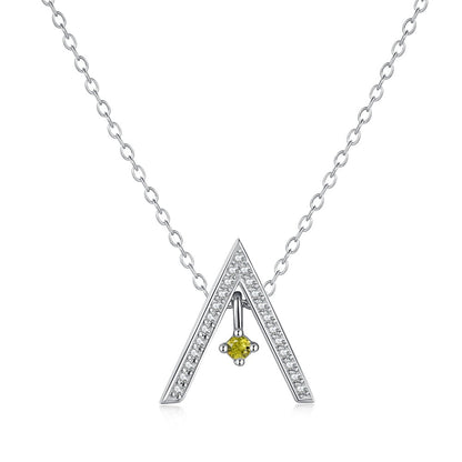 [Bijoux Regalia] Collier scintillant en forme de « A »