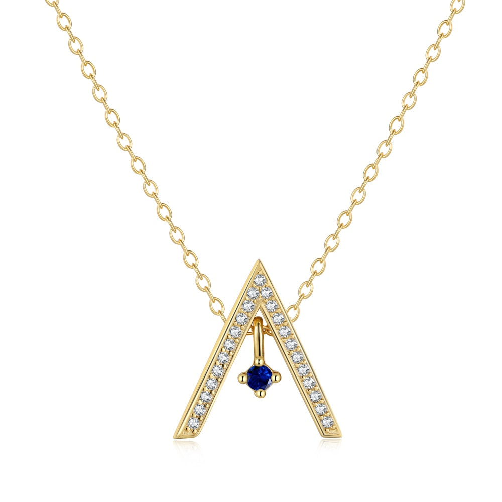 [Bijoux Regalia] Collier scintillant en forme de « A »