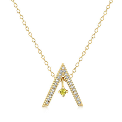[Bijoux Regalia] Collier scintillant en forme de « A »