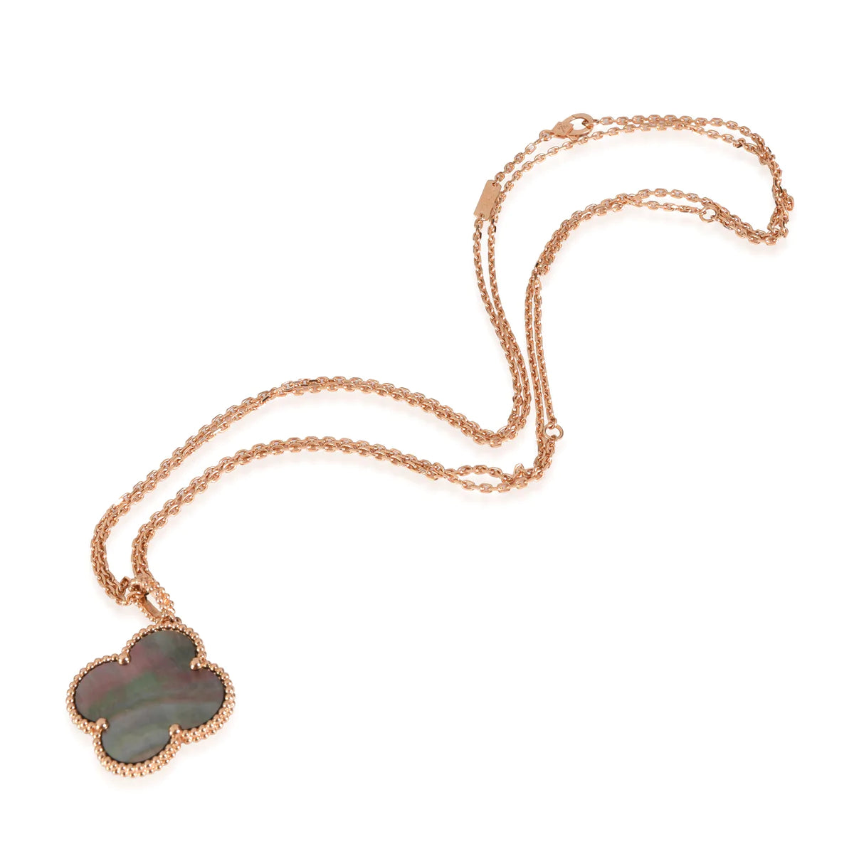 [Bijoux Regalia] COLLIER TRÈFLE EN OR 25 MM AVEC GRAND TRÈFLE