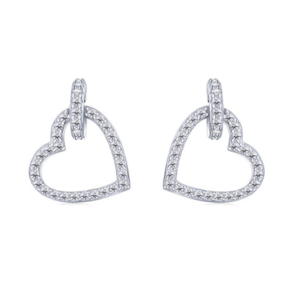 [Joyas Regalia] Delicados pendientes en forma de corazón