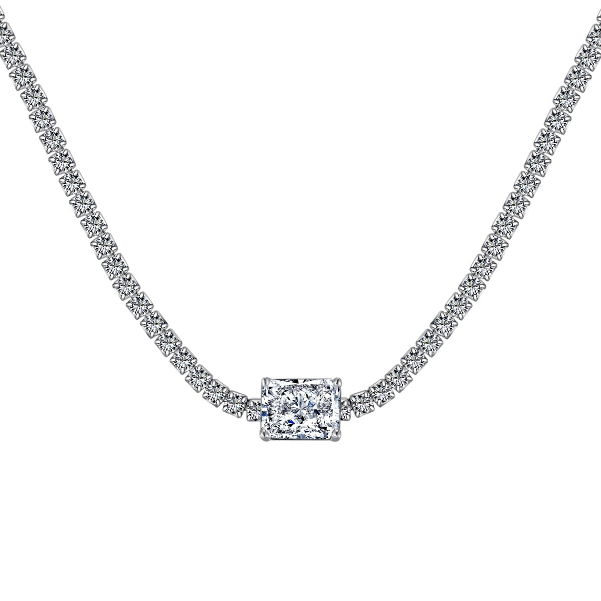 [Joyas Regalia] Collar de talla esmeralda ornamentada de 2,0 quilates