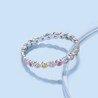 [Joyas Regalia] Anillo diario de corte redondo brillante y radiante