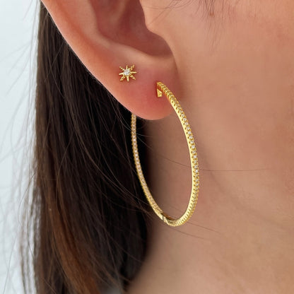 [Bijoux Regalia] Boucles d'oreilles créoles larges populaires