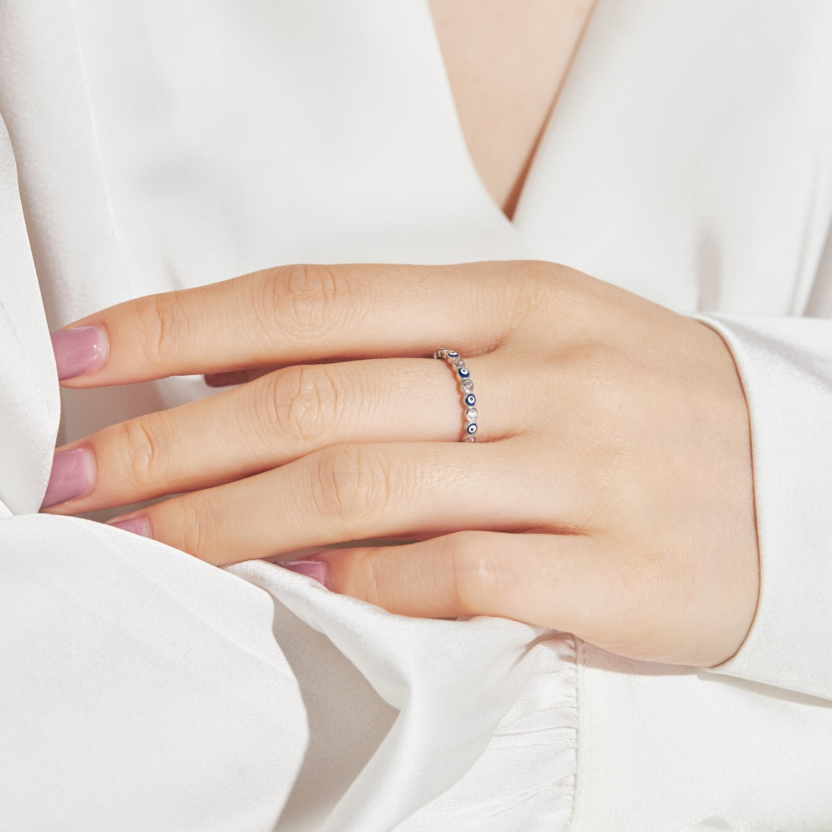 [Bijoux Regalia] Bague quotidienne de forme ronde éclatante