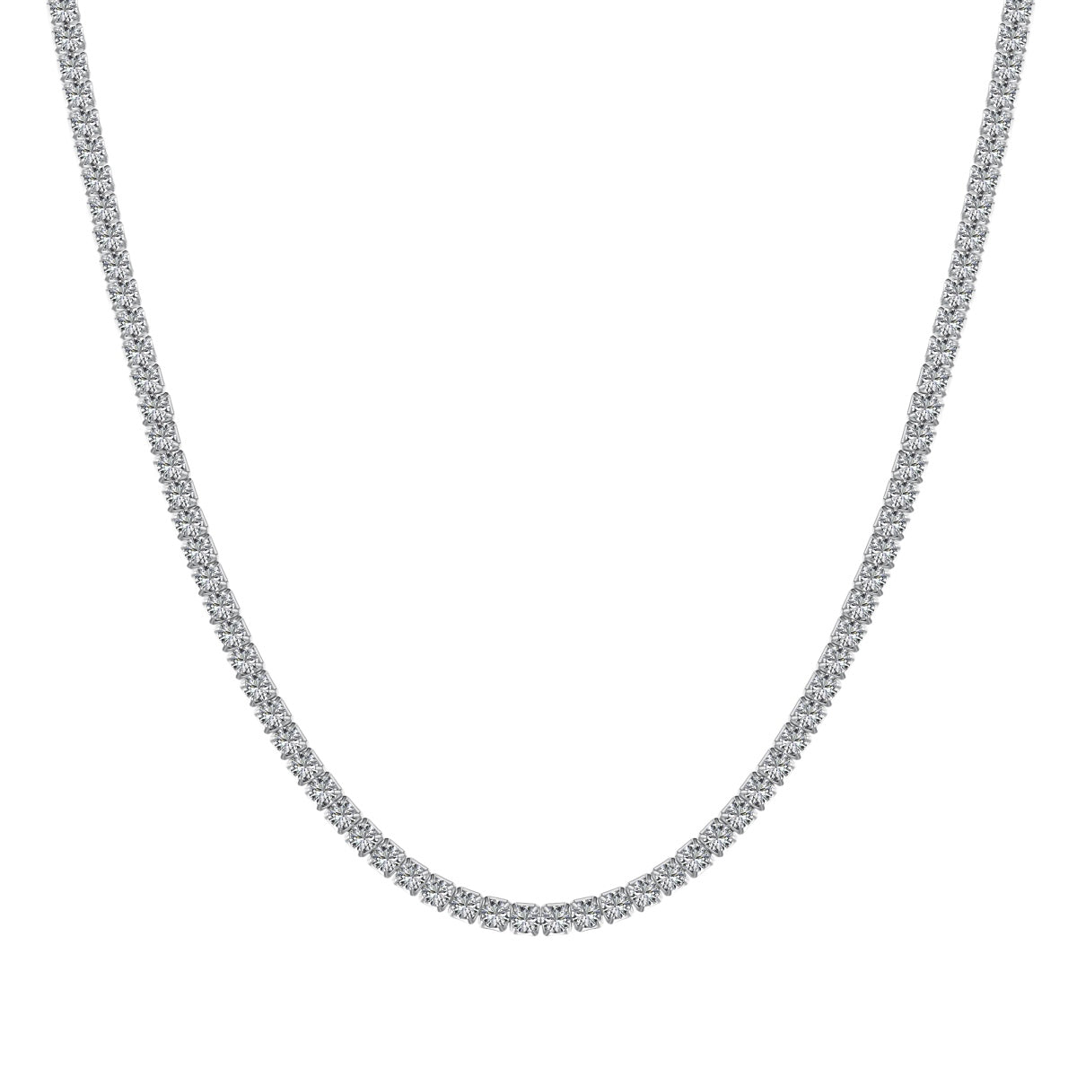 [Bijoux Regalia] Collier tennis délicat de forme ronde