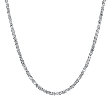 [Bijoux Regalia] Collier tennis délicat de forme ronde