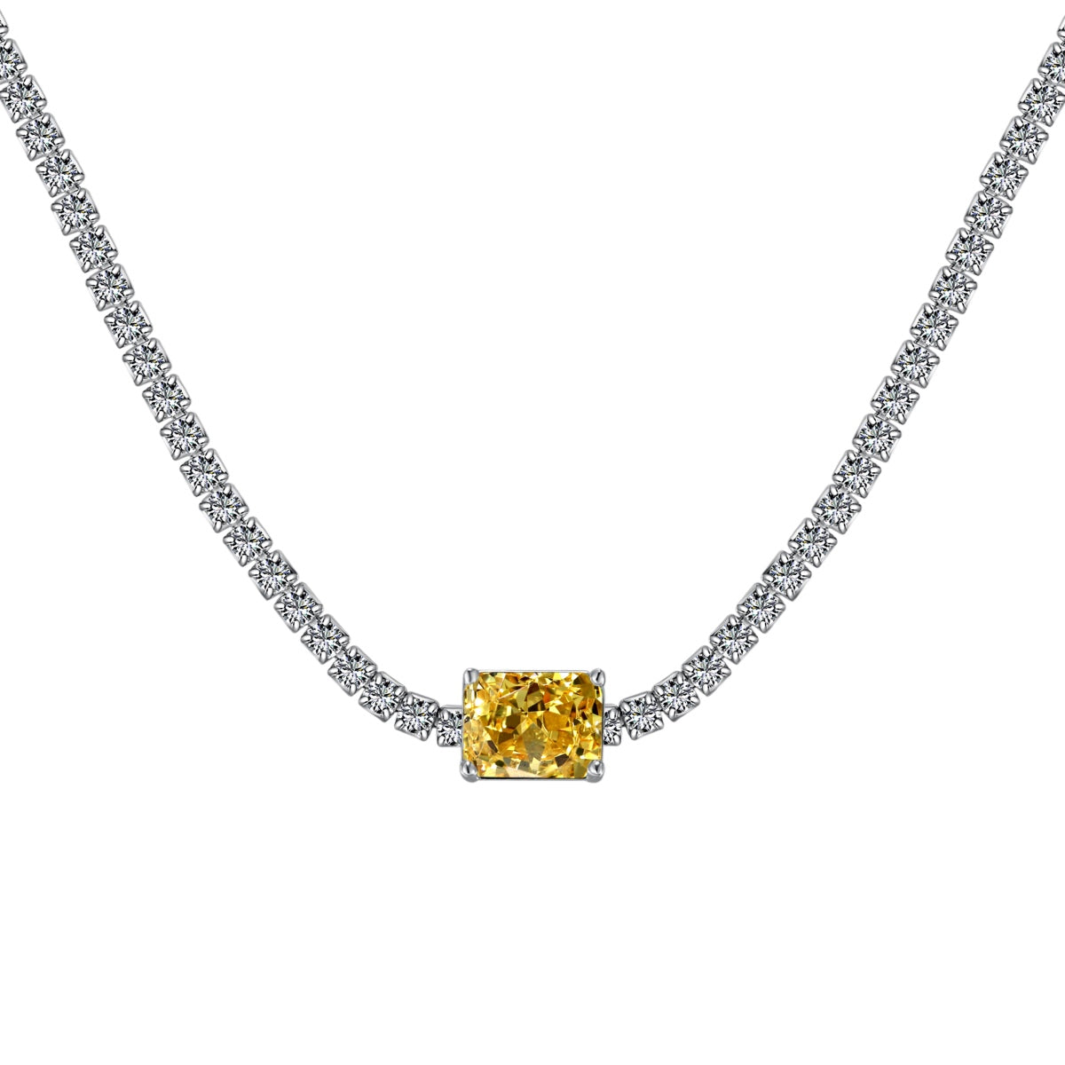 [Joyas Regalia] Collar de talla esmeralda ornamentada de 2,0 quilates