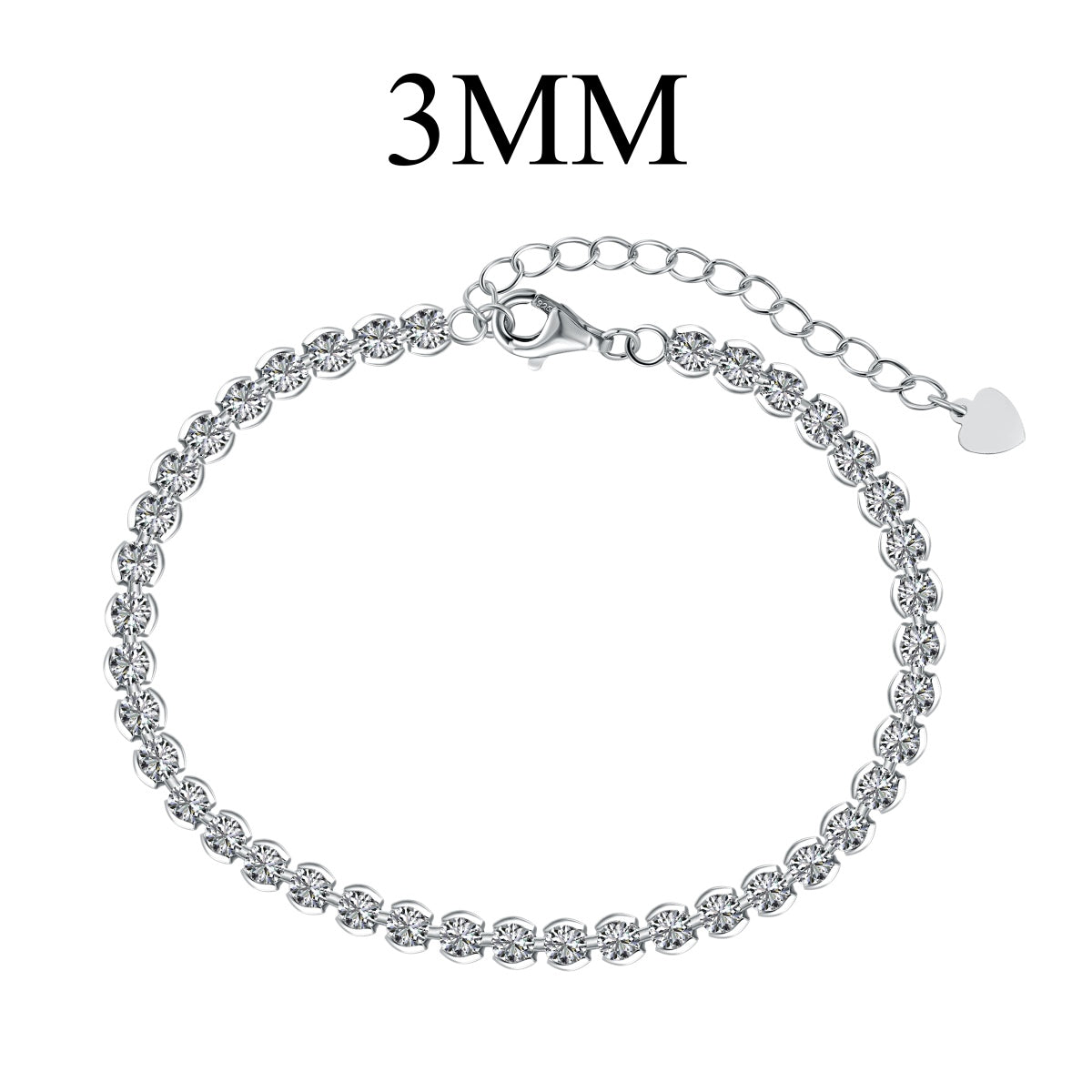 [Joyas Regalia] Pulsera diaria adornada con corte redondo brillante