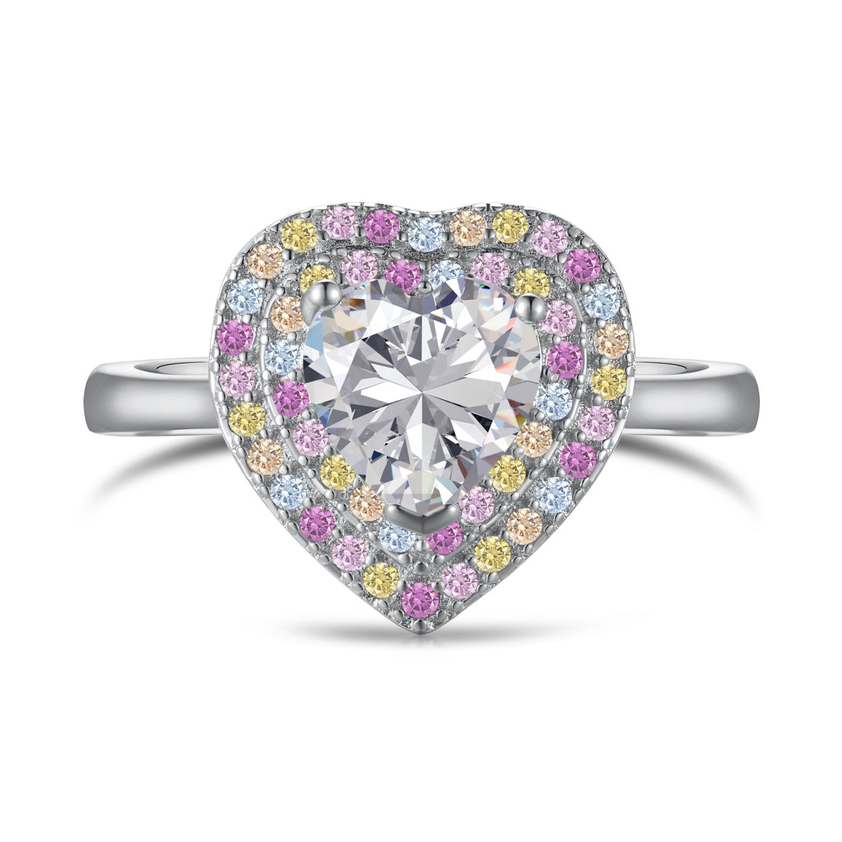 [Joyas Regalia] Anillo de bodas delicado y exuberante en forma de corazón