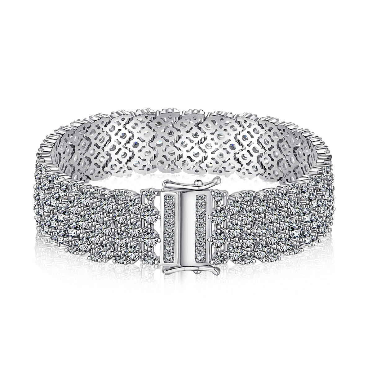 [Joyas Regalia] Pulsera de fiesta con corte redondo elegante y ornamentado