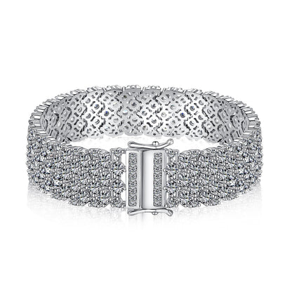 [Joyas Regalia] Pulsera de fiesta con corte redondo elegante y ornamentado