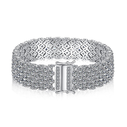 [Joyas Regalia] Pulsera de fiesta con corte redondo elegante y ornamentado
