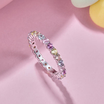 [Bijoux Regalia] Bague de fête éblouissante et resplendissante à coupe ronde