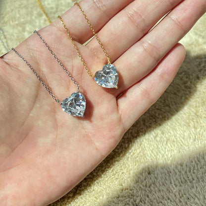 [Joyas Regalia] Collar con forma de corazón radiante de 6,0 quilates