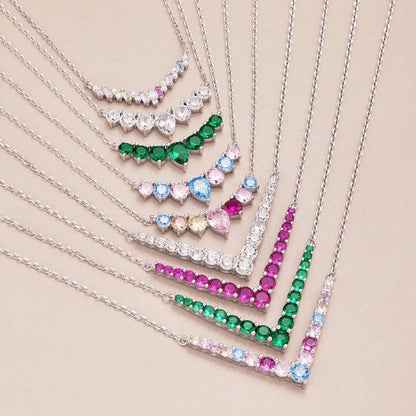 [Joyas Regalia]Collar adornado de corte redondo